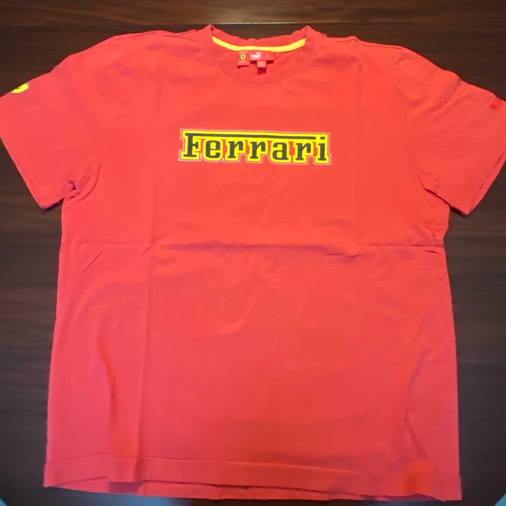 Ferrari Vibrant Red Logo Tee